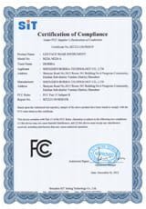 FCC Certificate