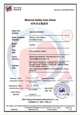MSDS Certificate